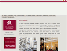 Tablet Screenshot of granhotelvictoria.com.ar
